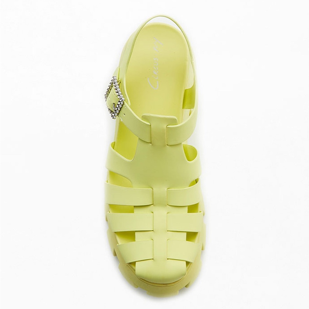 Women’s Circus NY by Sam Edelman Yellow Alyson Platform Sandals Shoes US Size 10 - Picture 12 of 16